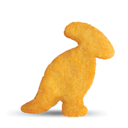 Gluten Free Dinosaur shaped Nuggets - Golden Platter
