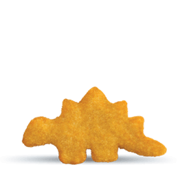 Gluten Free Dinosaur shaped Nuggets - Golden Platter