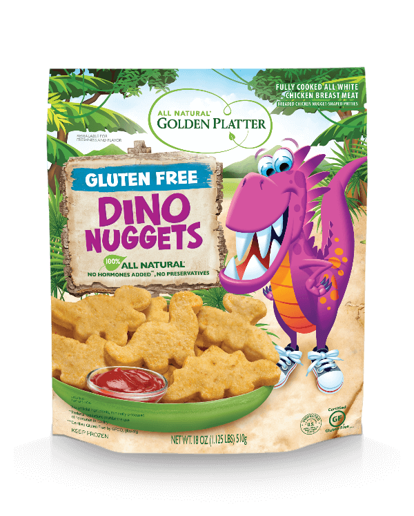 Gluten Free Dinosaur shaped Nuggets